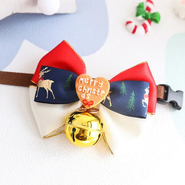 Julfluga för husdjur - Röd 2 / XS (15-22 Centimeters) - Hund flugga