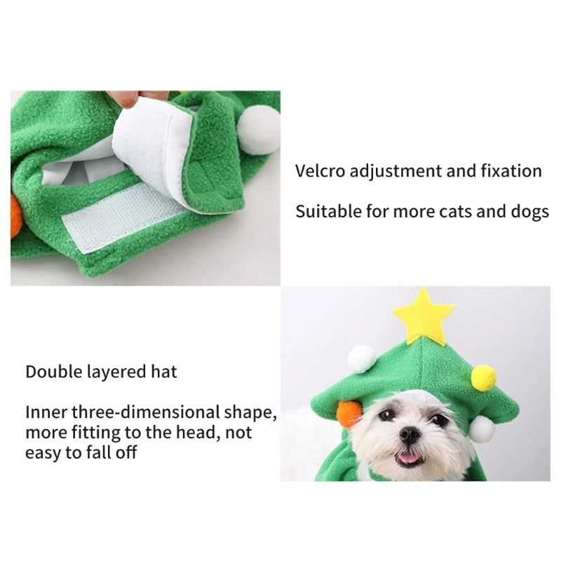 Christmas Pet Costume For Cat Dogs - Green