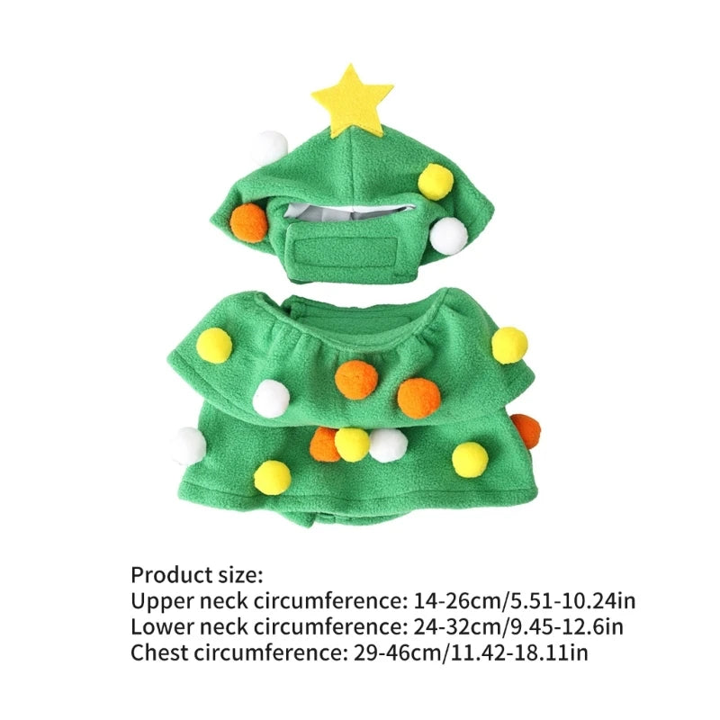 Christmas Pet Costume For Cat Dogs - Green