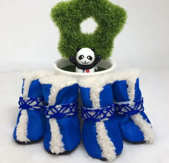 Christmas Pet Shoes - Blue / 1