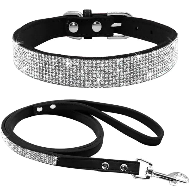 Hund halsband med stenar - Pet Modesti