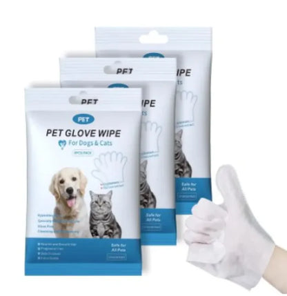 Pet Cleaning Gloves &amp; Wipes