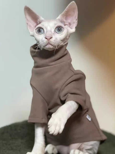 Tröjs för Sphynx-katt - Coffee3 / Medium