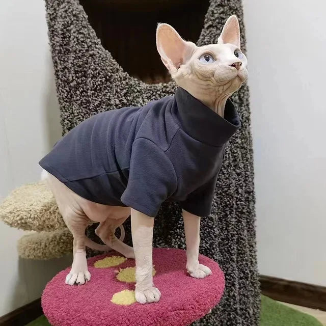 Tröjs för Sphynx-katt - Deep Blue5 / Extra Large